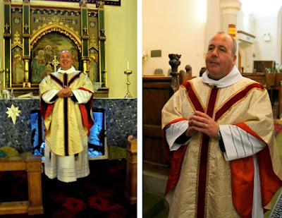 Father Owain Mitchell conducting his last service as Vicar of Brigg in December 2019 before leaving to join a parish in Derbyshire