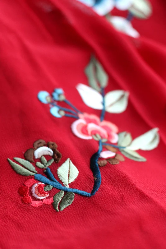 ASOS PREMIUM Mini Skater Dress with Floral Embroidery - London fashion blog