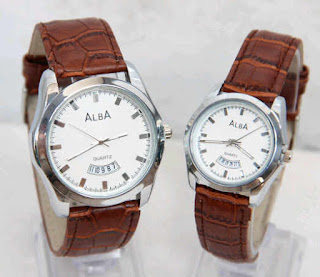 model jam tangan alba kw couple sl25 leather murah