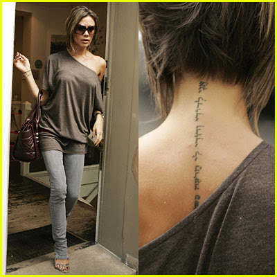 neck tattoo ideas. Star Neck Tattoo.