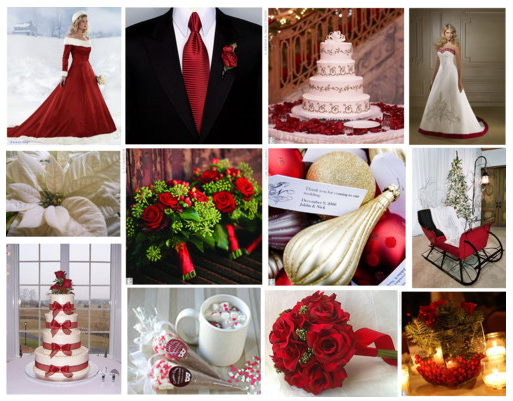 christmas wedding decoration You can put up a Christmas tree and decorate 