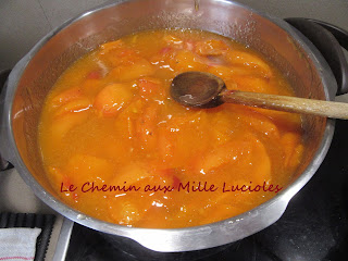 Confiture d'abricots et verveine citronnée : cuisson