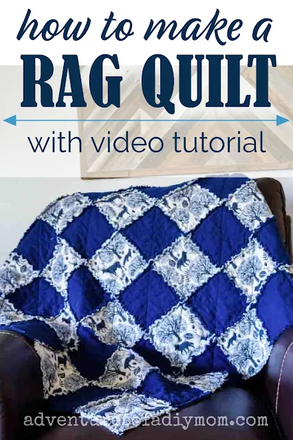 rag quilt with text overlay