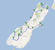 Recommended Lodging/Camping: Waikawa conservation campsitefree (south island map)