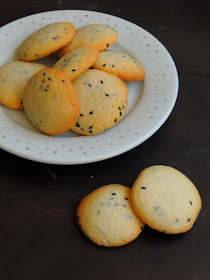 Japanese Sesame Cookies, Eggless Sesame Cookies