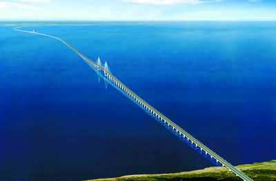 hangzhou bay trans-sea bridge, world's longest