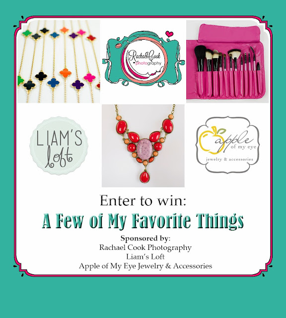 Giveaway sponsored by: Rachael Cook Photography, Liam's Loft, & Apple of My Eye