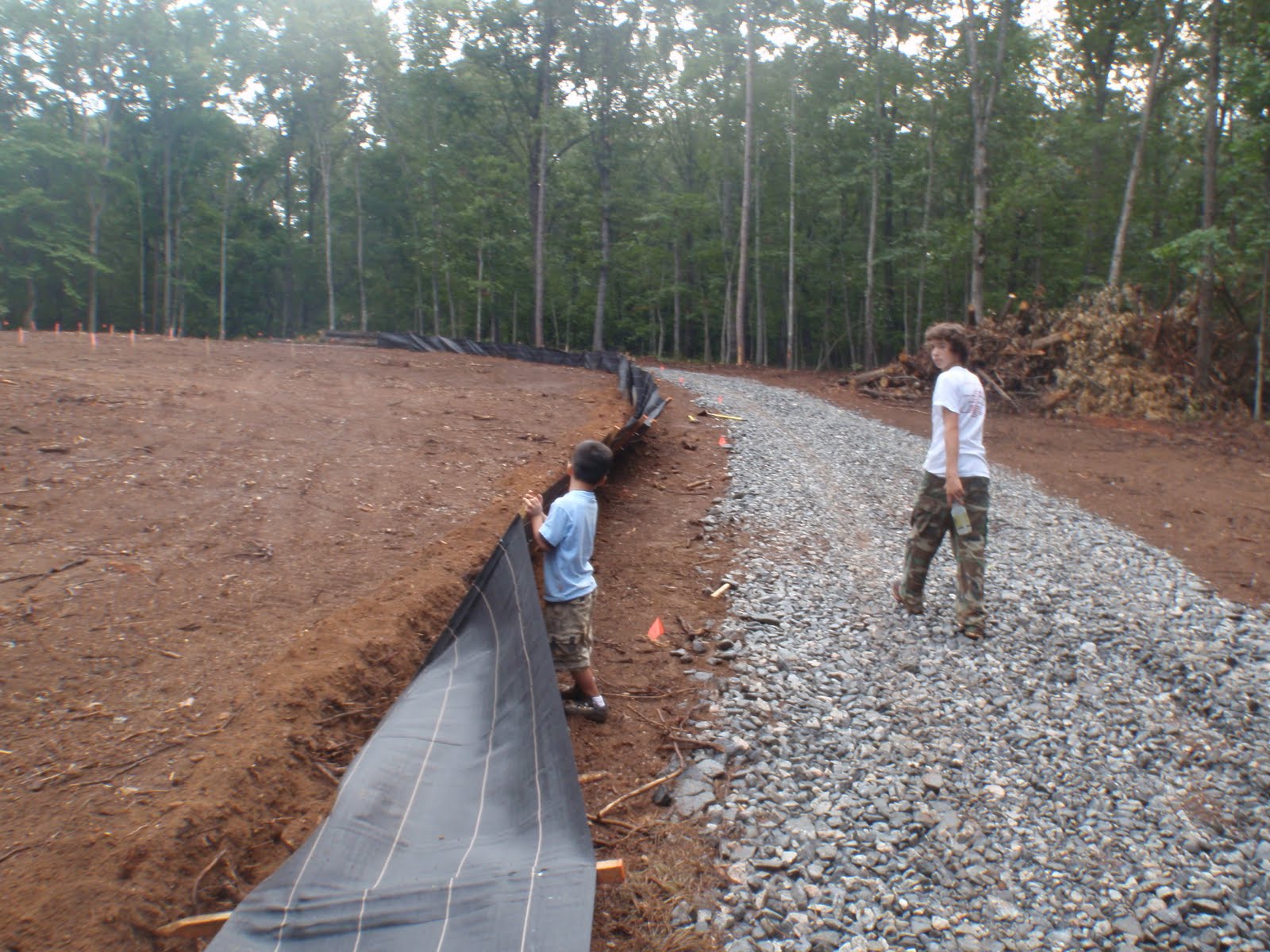 Five Hens Farm Erosion Control Learning the hard way