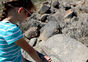 We saw many petroglyphs as we traveled across Arizona, but this small grouping atop Signal Hill Trail at Saguaro National Park - West were the most accessible.