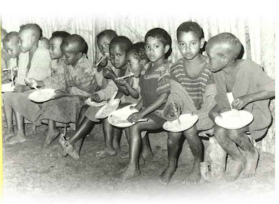 The hungry children in Africa