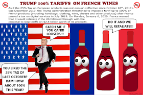 Trump 100% Tariffs on French Wines by ©LeDomduVin 2020