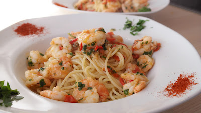 Prawns With Spaghetti Recipe