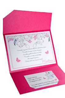 Tarjetas de Boda Fucsia