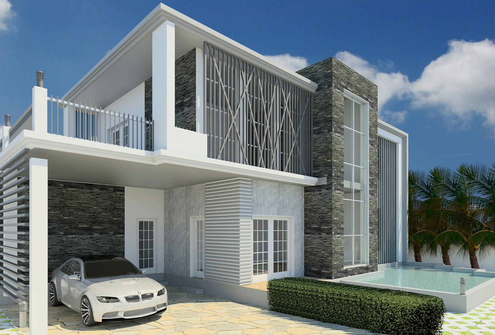 Revit Complete Project  8 Modern  House  Design  In Revit 