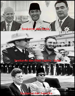Soekarno dan pejabat negara lainnya