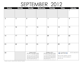 free-printable calendar september 2012