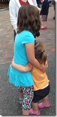 One last hug good-bye