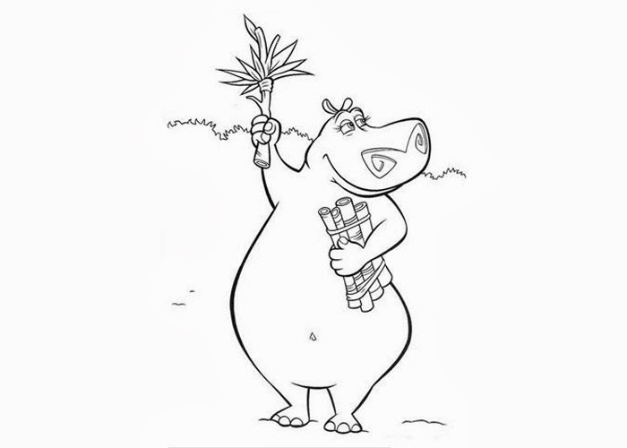 Madagascar Gloria coloring pages | Free Coloring Pages and Coloring