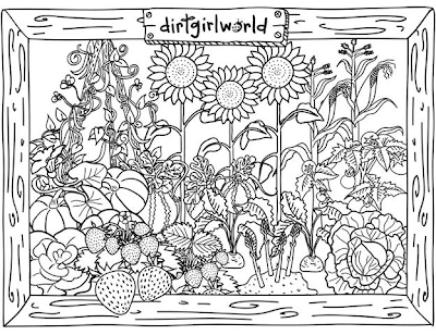 garden coloring pages for kids new house design
