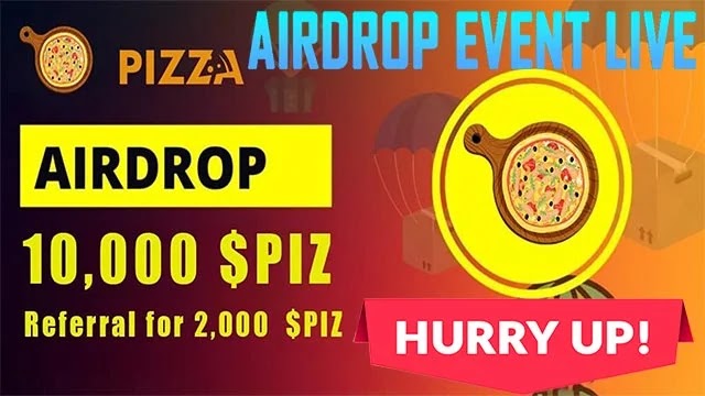 PIZZA FINANCE Airdrop of 10K $PIZ Token worth $270 USDT Free