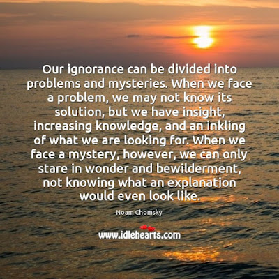 Ignorance, Ignorance quotes, Noam Chomsky, Noam Chomsky Quotes, Quote, Ignorance, Knowing, Looks