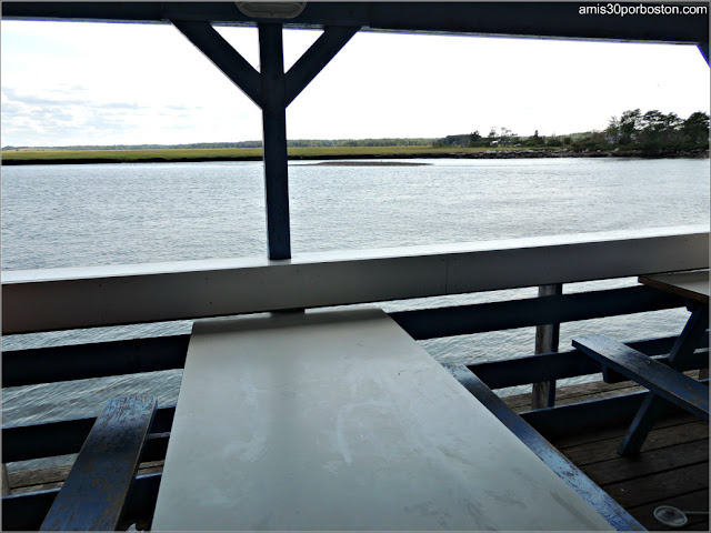 Terraza del Markey's Lobster Pool, New Hampshire