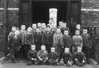 A group of children at Crumpsall Workhouse, 1895–97