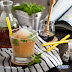 Relaxation with a glass of Iced Tea Mint Honey