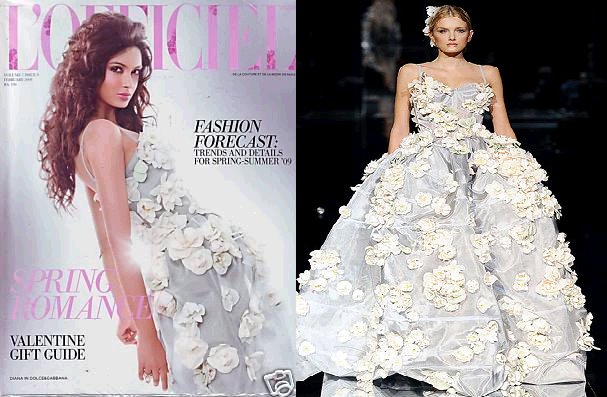 Diana Penty L'Officiel India Magazine Dolce Gabbana gown