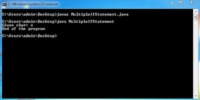 Multiple if control Structure-javaform