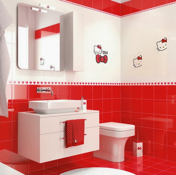 Gambar Desain Kamar  Mandi  Nuansa Hello  Kitty  Desain 