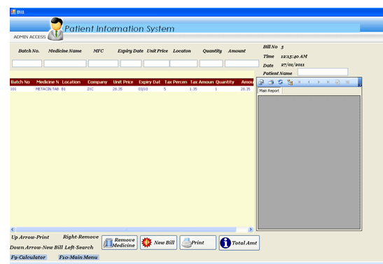 Patient Information System Application