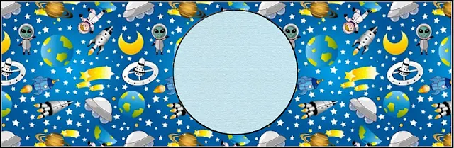 Space Party Free Printable Labels.