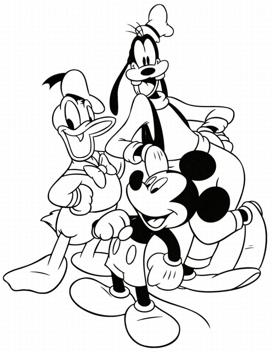 Download Disney Characters Coloring Pages | Team colors