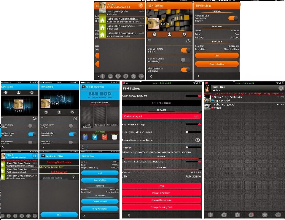 Kumpulan BBM MOD UI Material Design v2.3.0.14 Apk