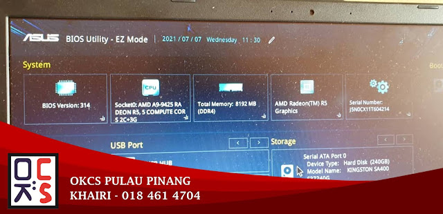 SOLVED : KEDAI REPAIR LAPTOP SUNGAI ARA | ASUS X505B MEMORY RAM NOT ENOUGH