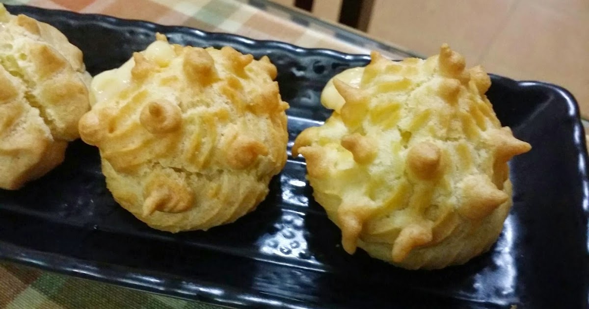ZULFAZA LOVES COOKING: Cream puff inti kastard durian