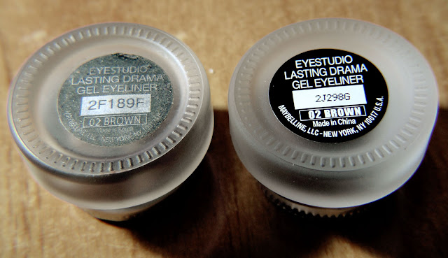 Maybelline New York' Eye Studio Lasting Drama Gel Eyeliner in 02 Brown Packaging and Review Made in China Korea