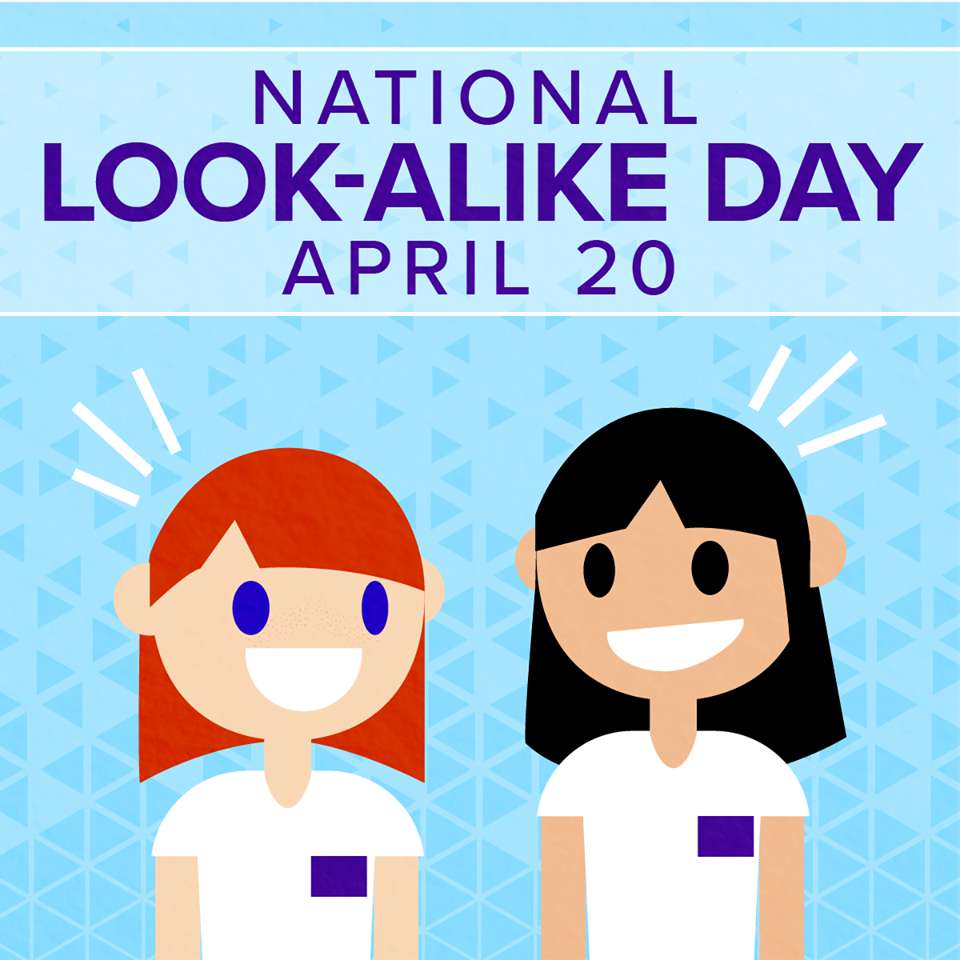 National Look-Alike Day Wishes Photos