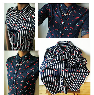 Araneus A.D.W. Vintage Style Cherry Shirts