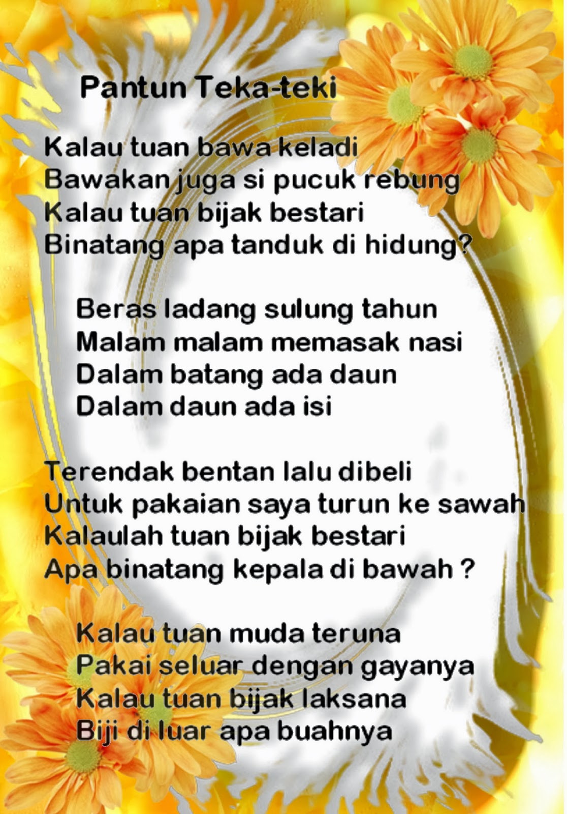 Pantun dan Syair