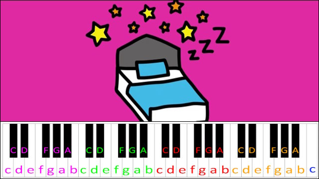 I'd Rather Sleep by Kero Kero Bonito Piano / Keyboard Easy Letter Notes for Beginners