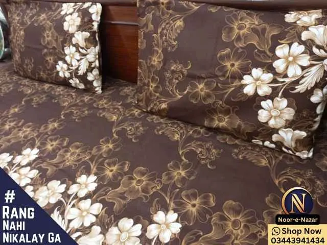 Buy Cotton Satin Bed Sheets Online in Pakistan | D67