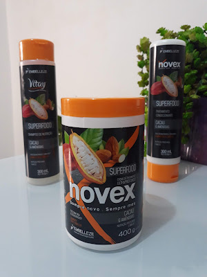 Creme de tratamento ultraprofundo Novex Nutrição - SuperFood Cacau e Amêndoas