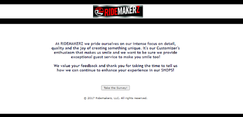 Ridemakerz Feedback Survey
