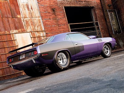 1971 Plymouth Hemi CudaBig Rear Wheel