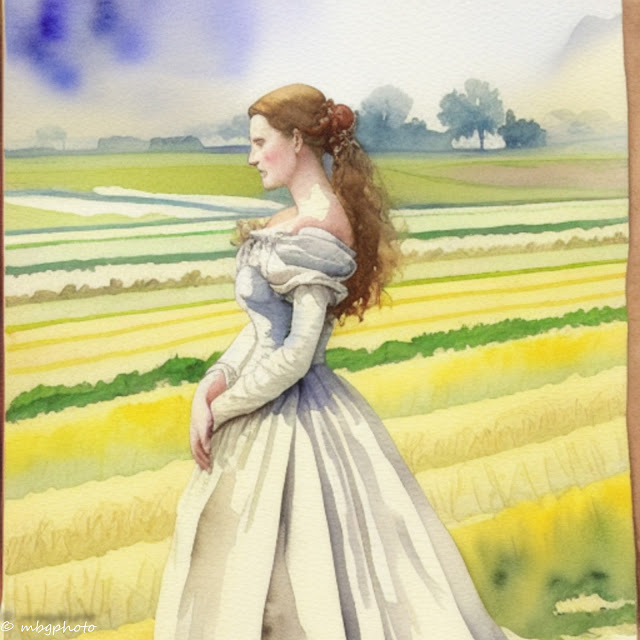woman in fields