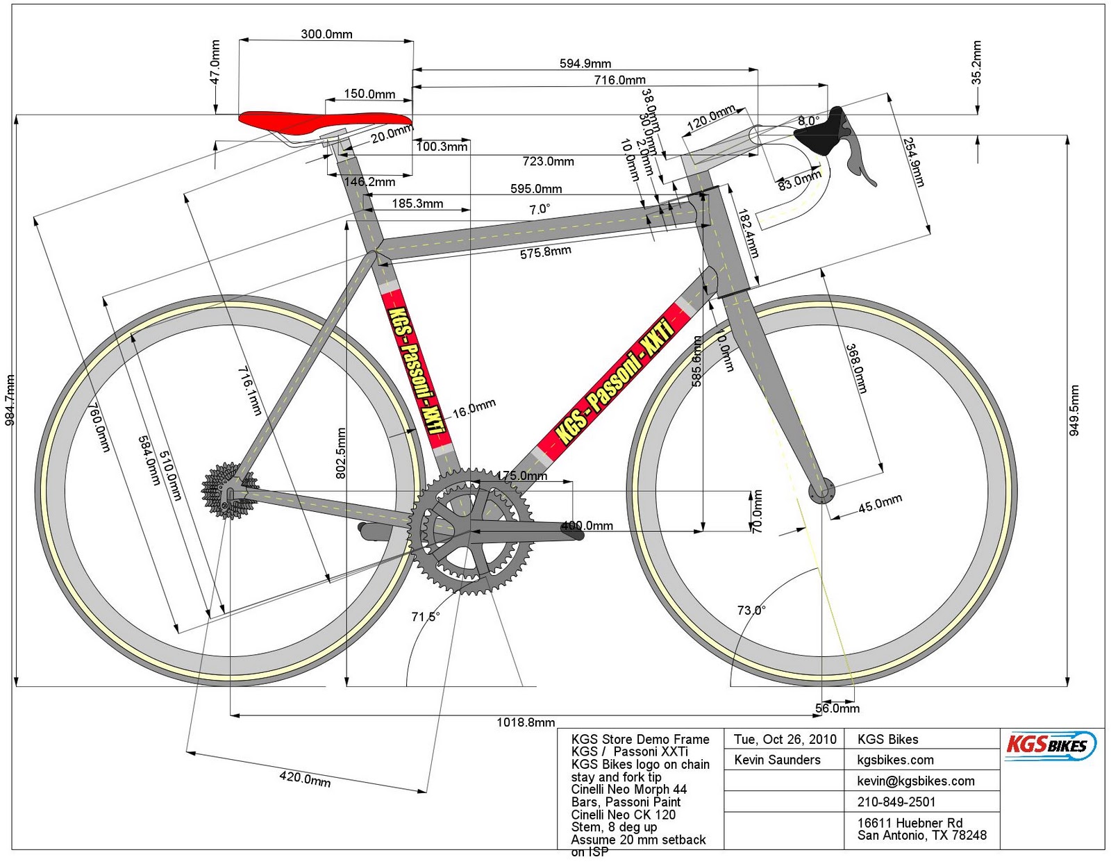 kgs bikes a custom bicycle design studio owned by kevin saunders has ...