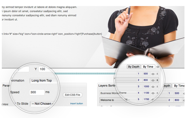 Includes Revolution Slider Plugin