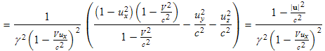 factor in gamma of u'